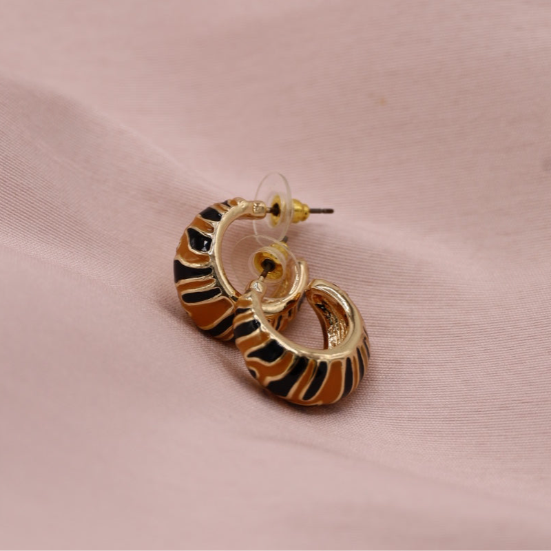 Tiger Stripe Earring