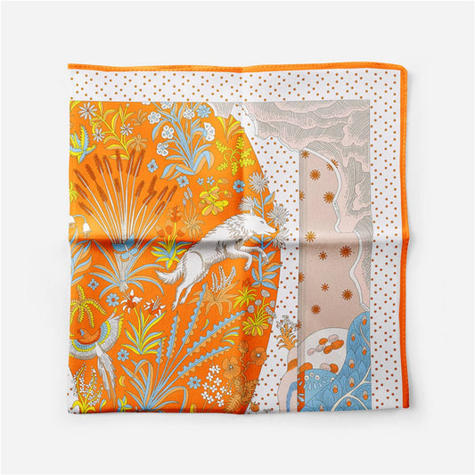 Orange Silk Scarf