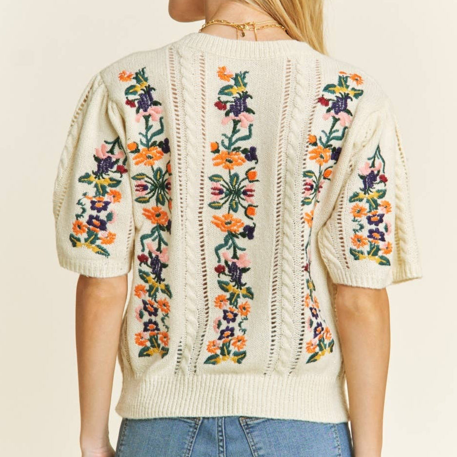 Embroidered Sweater