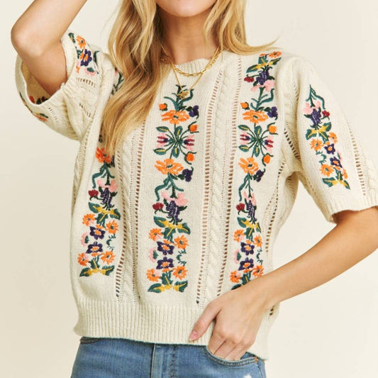 Embroidered Sweater