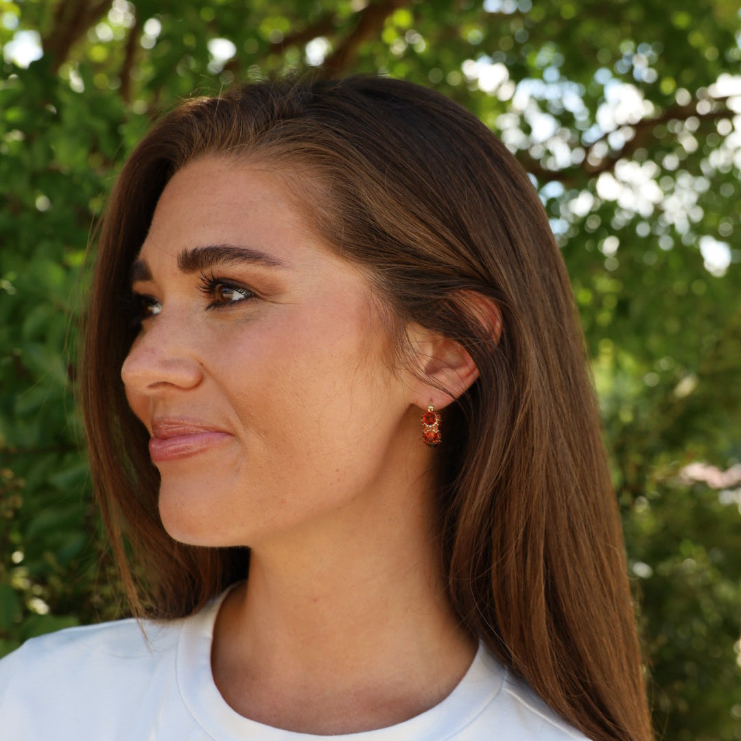 Coffee Hoop Earrings