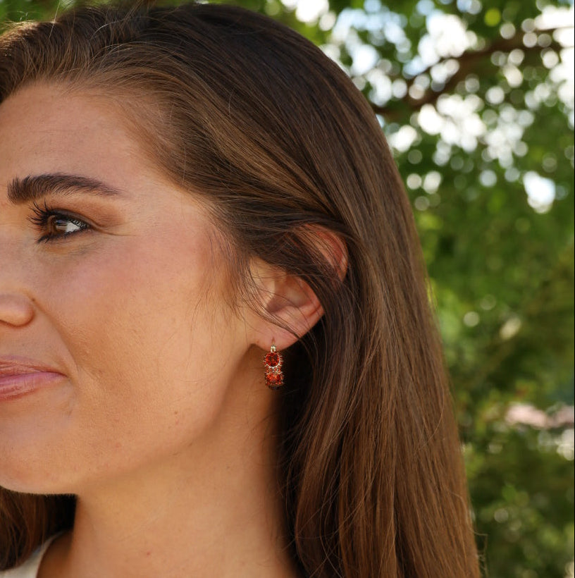 Coffee Hoop Earrings