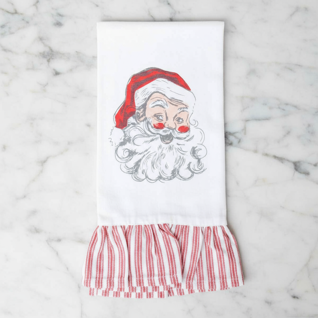 Santa Tea Towel