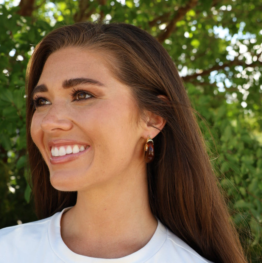 Tortoiseshell Earring