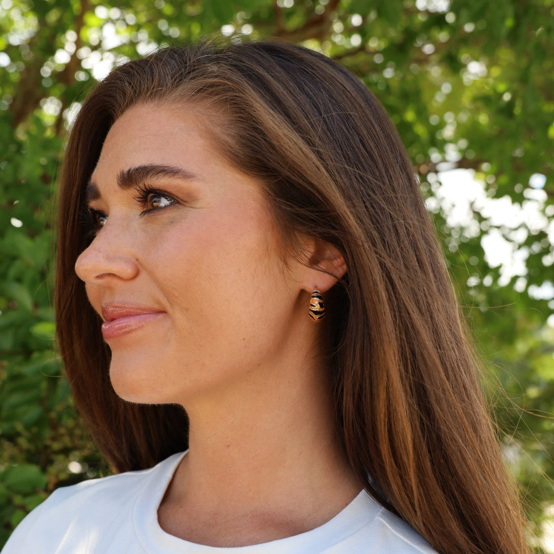 Tiger Stripe Earring