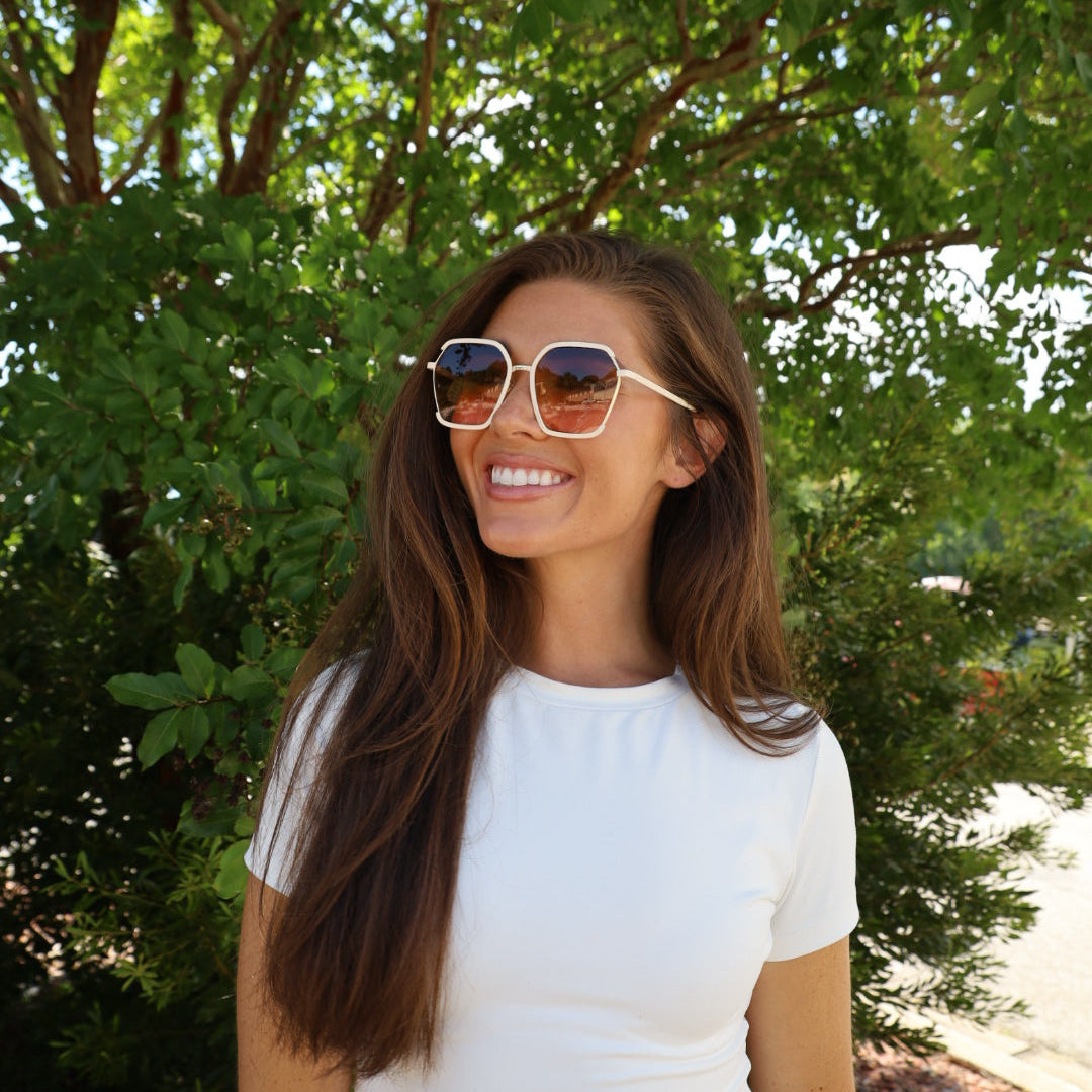 Cream Sunglasses