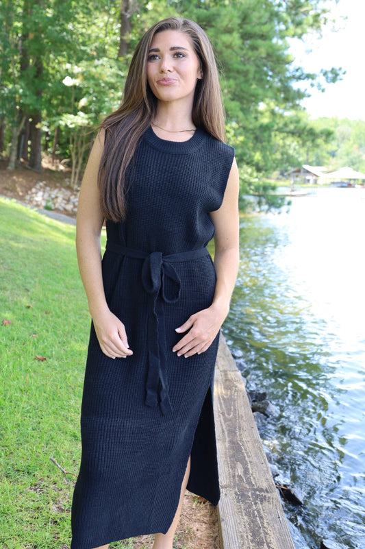 Black Knit Dress