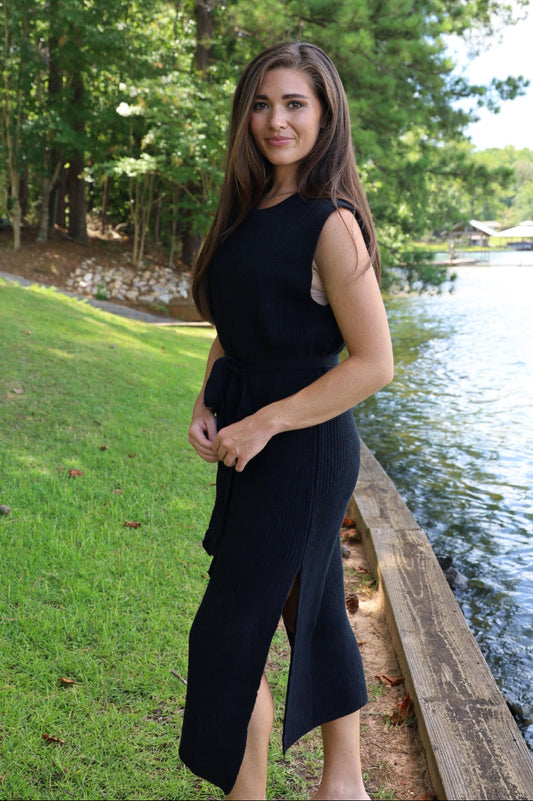 Black Knit Dress