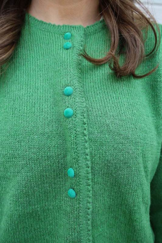 Green Button Down Cardigan
