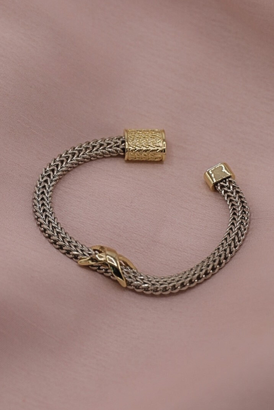Silver + Gold Chain Bracelet
