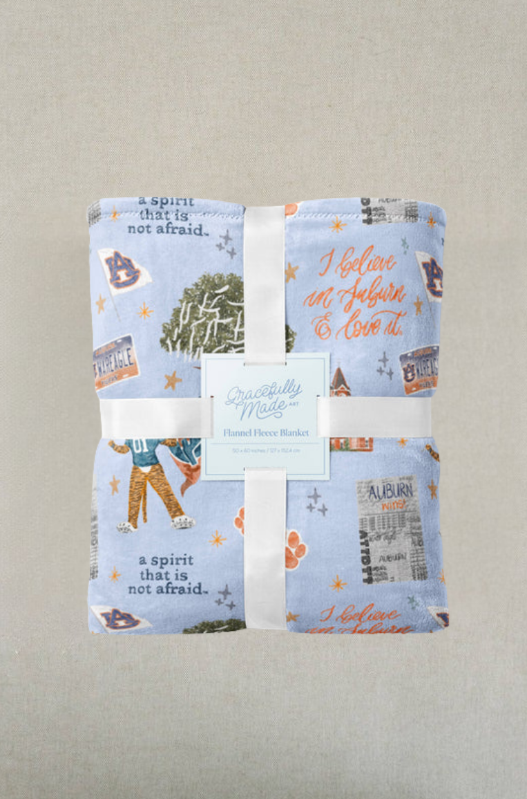 Auburn University Flannel Fleece Blanket