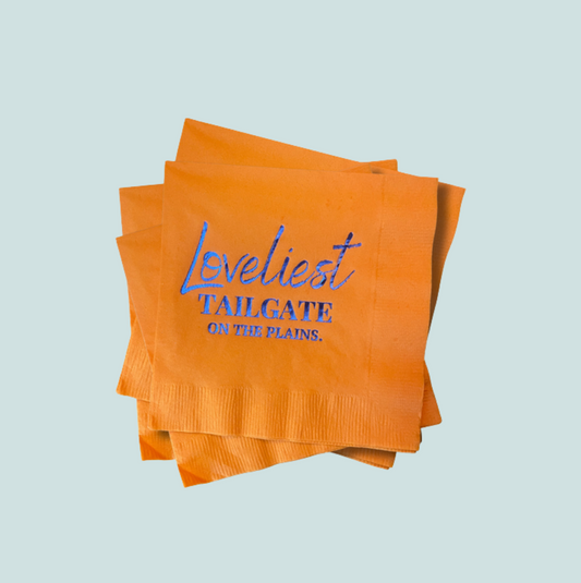 Loveliest Tailgate on The Plains Cocktail Napkins