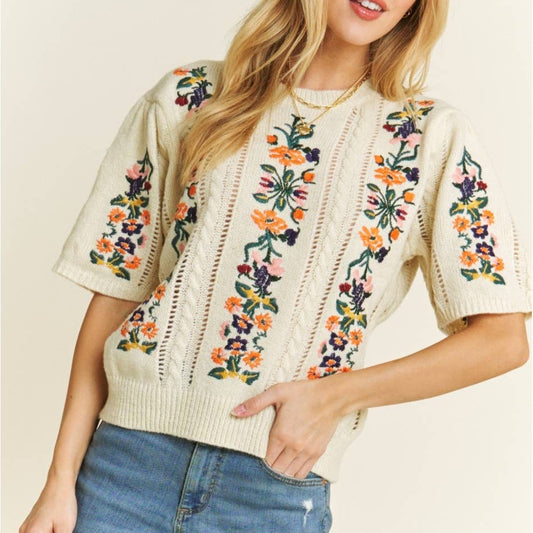 Embroidered Sweater
