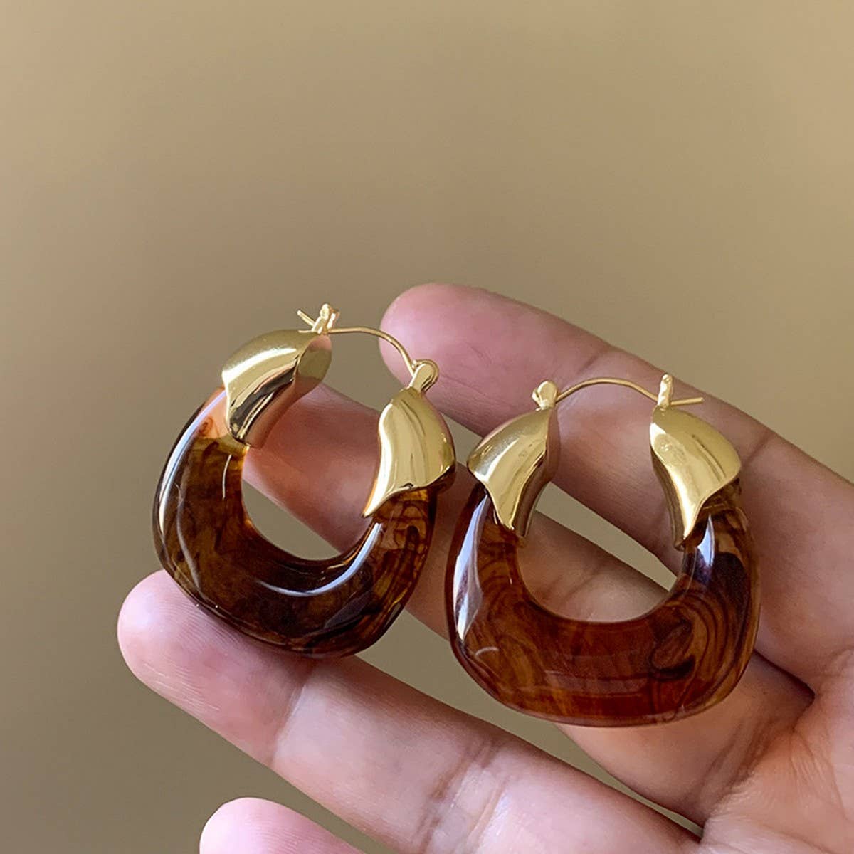 Tortoiseshell Earring