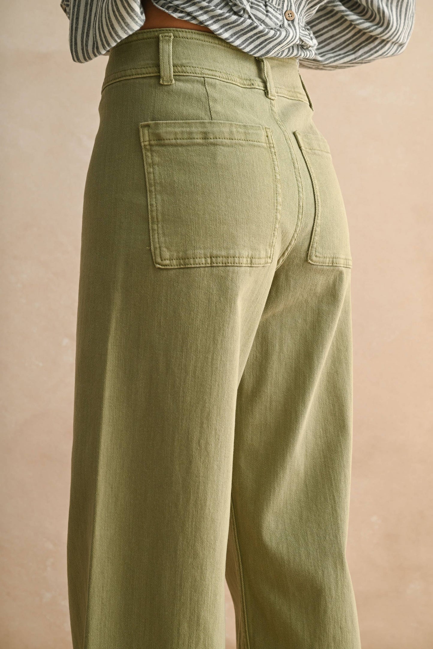 Green Wide Leg Pants
