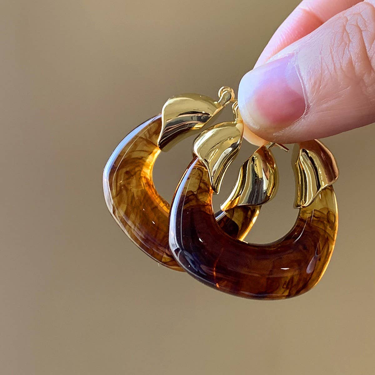 Tortoiseshell Earring