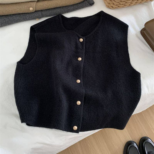 Black Knit Vest