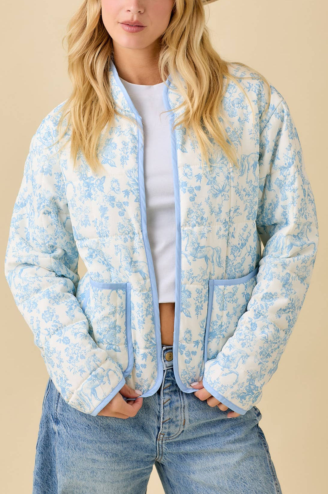 Quilted Floral Jacket