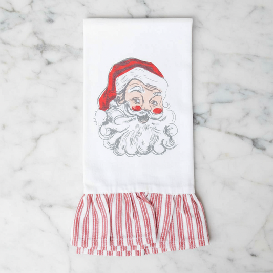 Santa Tea Towel