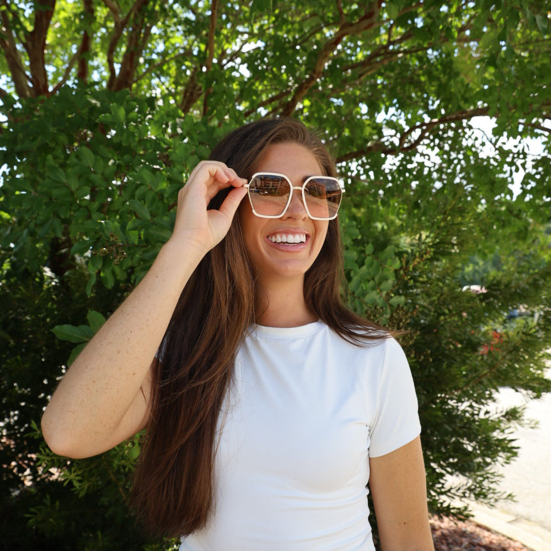 Cream Sunglasses