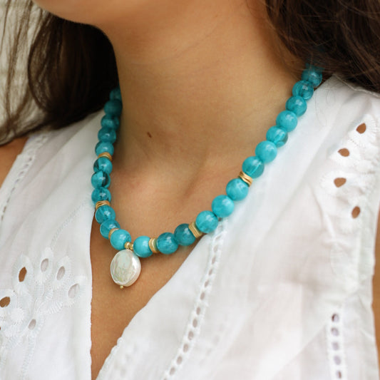 Bubble Blue Necklace