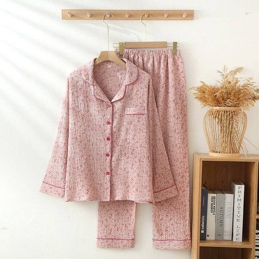 Printed Long Sleeve Pajama Set